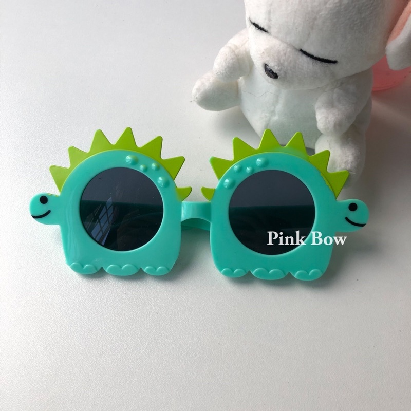 Mắt kính nhựa dẻo độc lạ hình con Khủng Long/ Người ngoài hành tinh Alien Xanh - Bạc