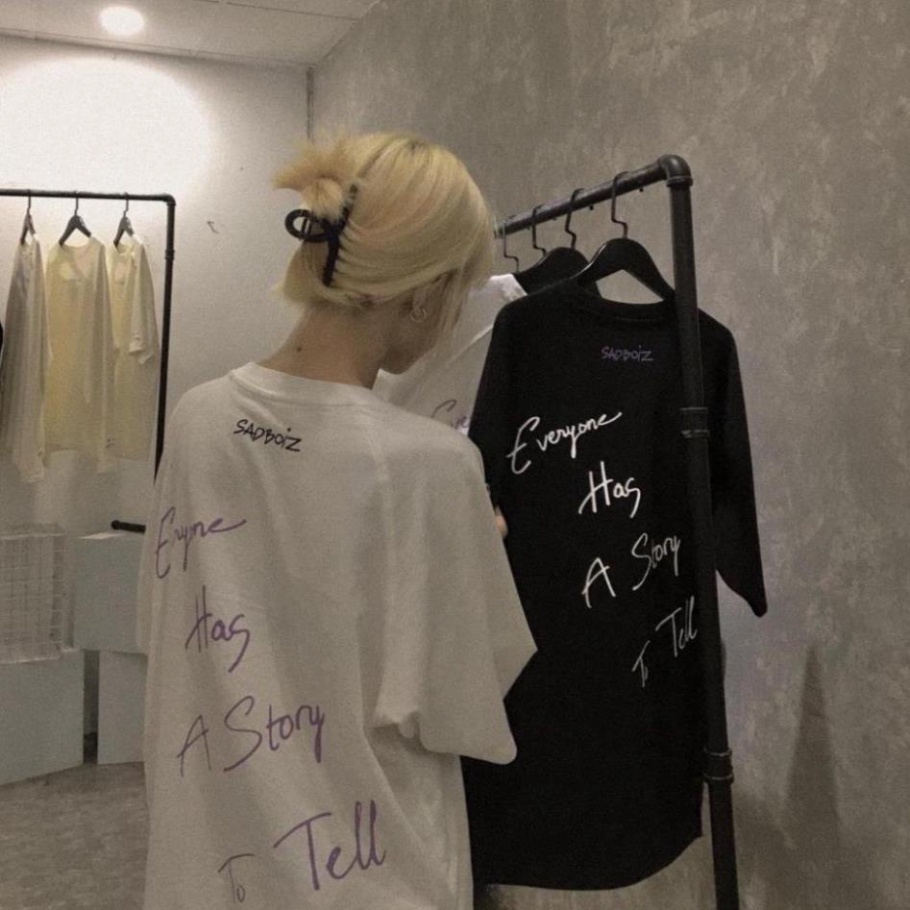[CÓ VIDEO + ẢNH THẬT] Áo thun tay lỡ Unisex Sadboiz form rộng vải cotton co dãn, áo phông nam nữ Sad Story phong cách Ul | BigBuy360 - bigbuy360.vn