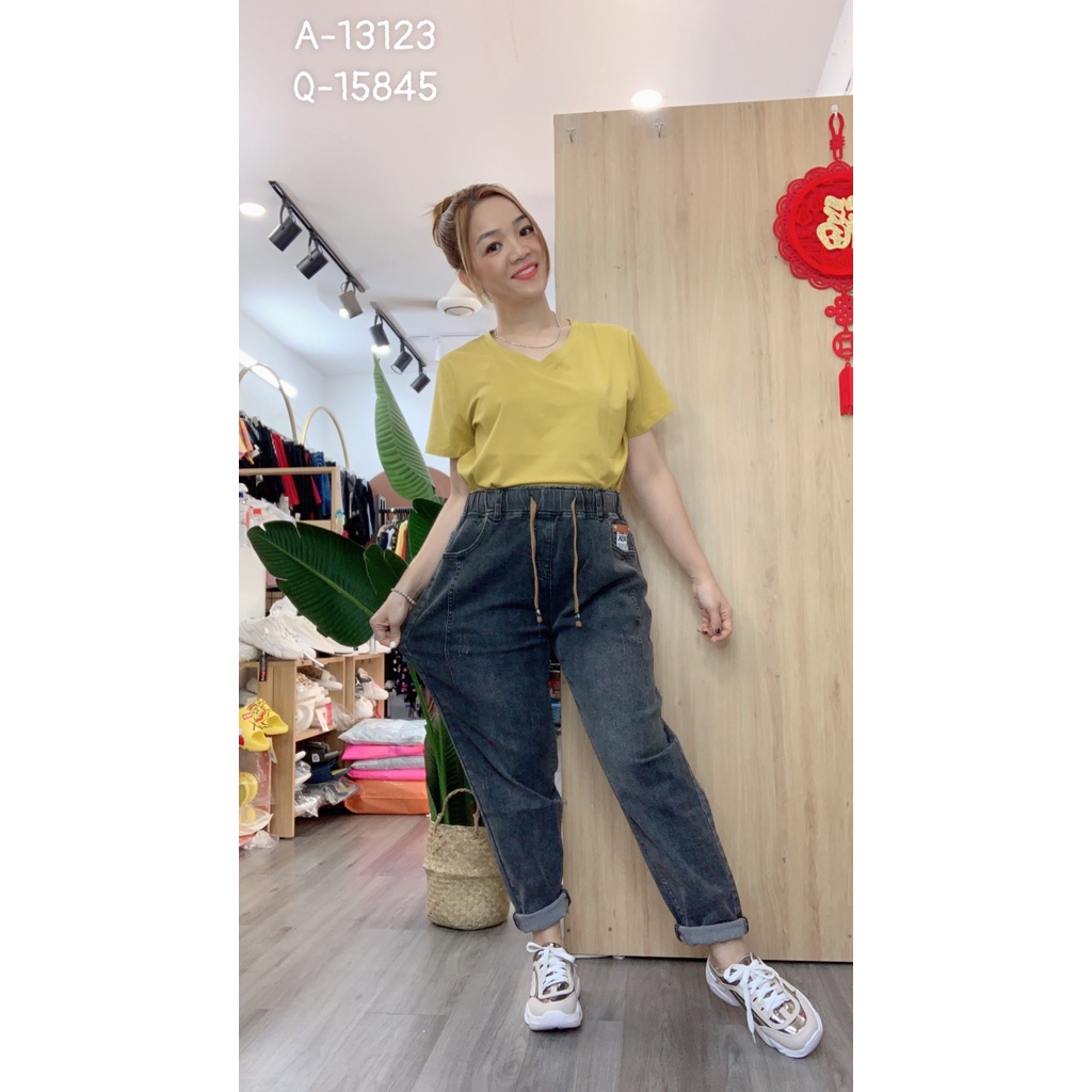 Quần Jean dài Bigsize lưng thun 15845