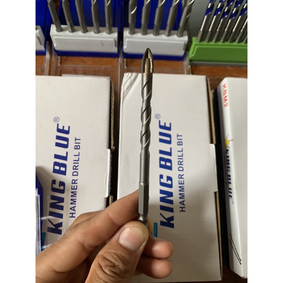 Mũi khoan đa năng , mũi khoan chữ thập King Blue 8ly khoan gạch men khoan bê tông khoan sắt chất lượng cao
