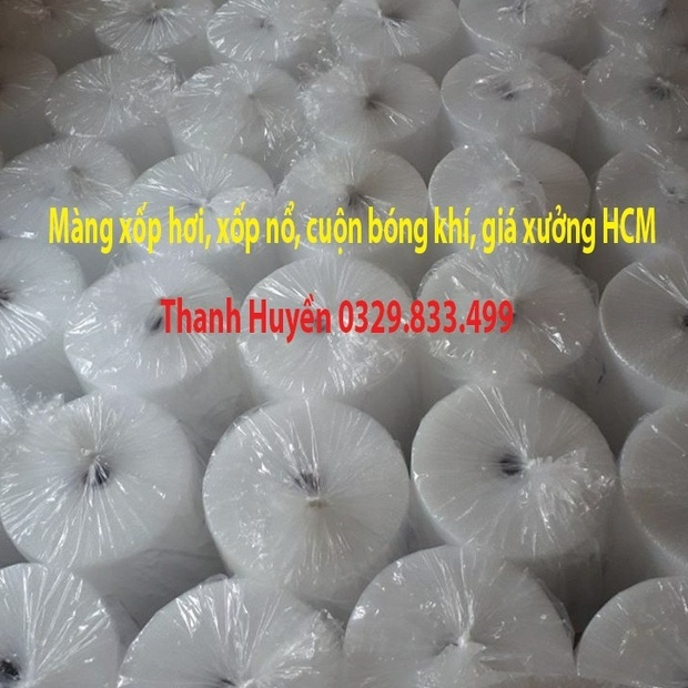 cuộn bong bóng khí, xốp hơi bọc hàng 0.2mx100m, 0.3mx100m, màng xốp hơi, xốp nổ, cuộn xốp khí, xốp chống sốc bọc hàng