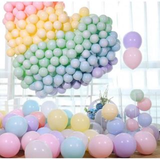 Combo 10 cái bóng Pastel Macaron trang trí sinh nhật thôi nôi đẹp