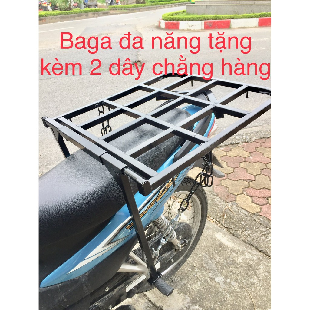 Baga-Giá chở hàng- Cáng- ghế xe máy đa năng