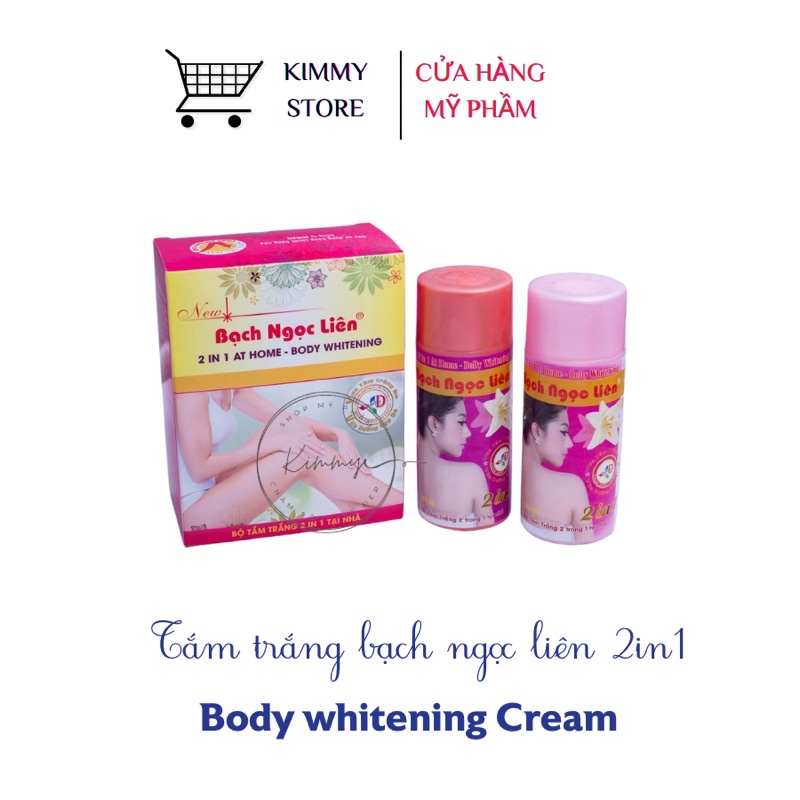 bộ kem bạch ngọc liên và tắm trắng bạch ngọc liên 2 in 1 at home