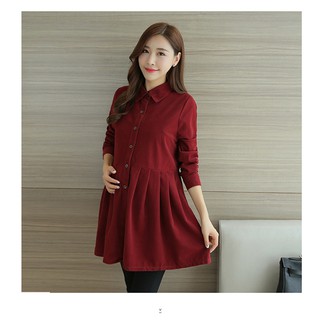 Áo Váy Bầu Babydoll thu đông