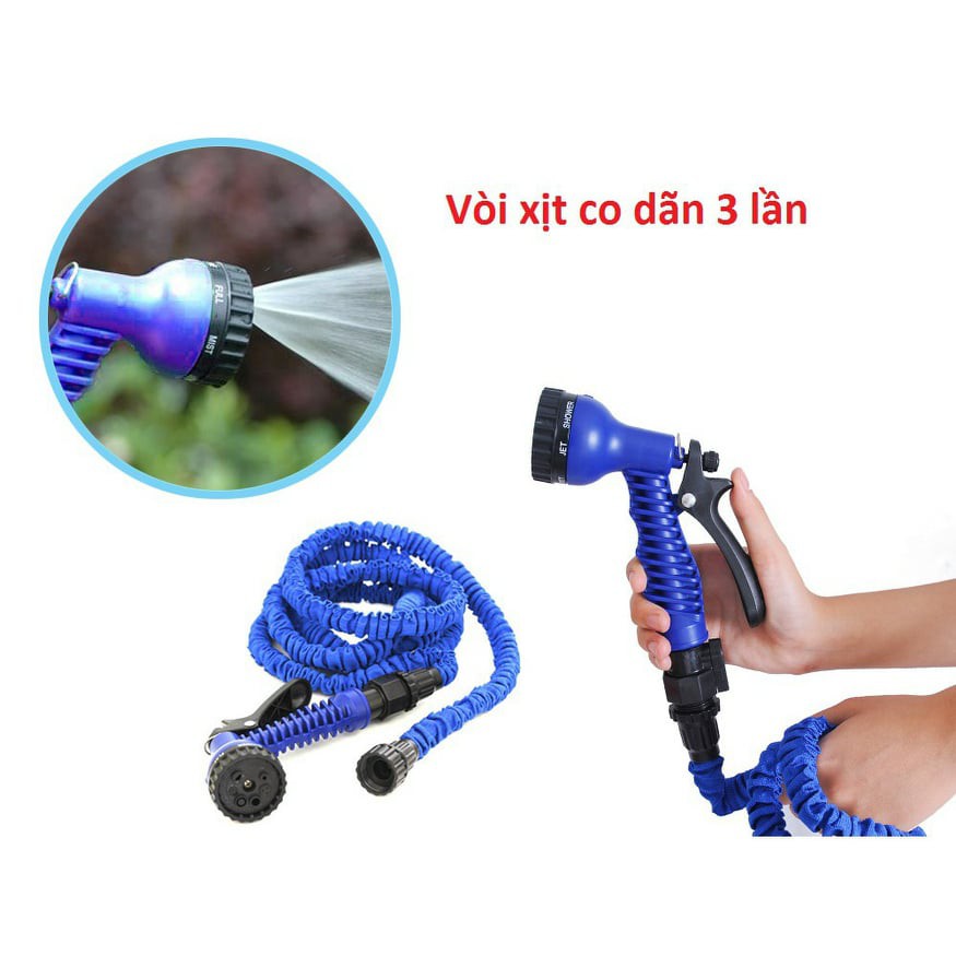 Vòi Giãn Nở 15-30m Tưới CâyFREESHIP Vòi Xịt Rửa Xe Magic hose