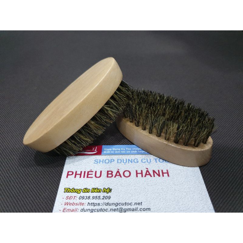 Chổi Phủi Tóc Barber, Cóc Phủi Tóc Cán Gỗ Chuyên Fade.(Ảnh thật)