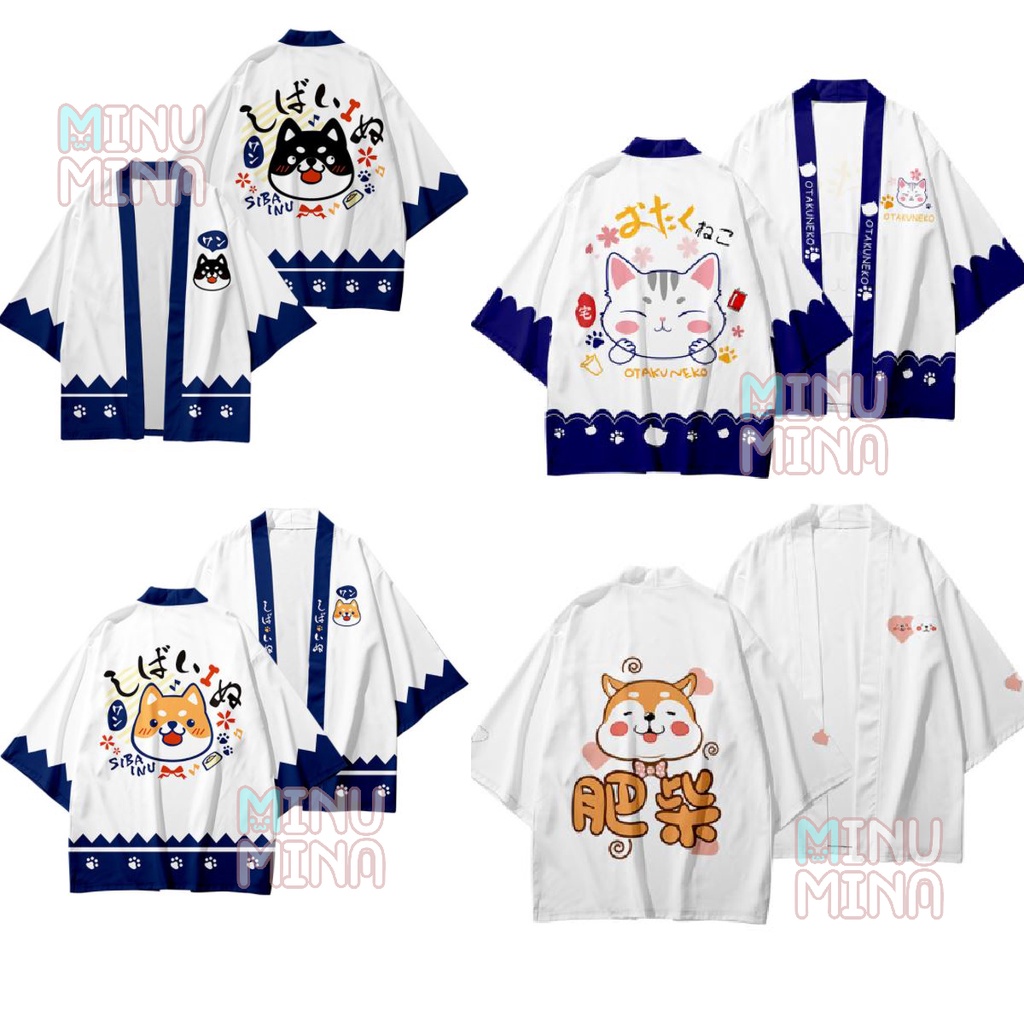 Áo Haori in hình Inu Shiba siêu cute độc lạ nam nữ đều mặc được