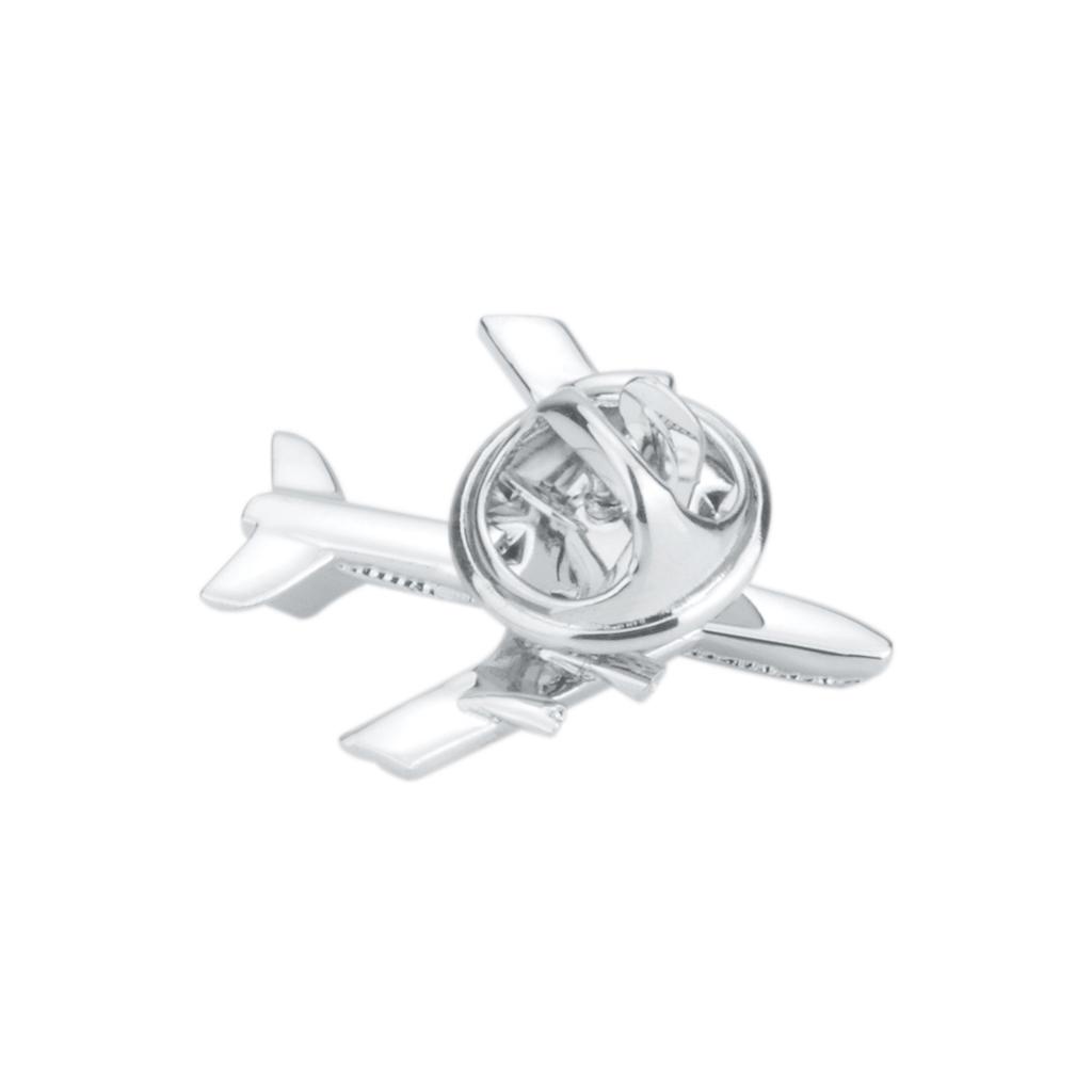 Ghim Cài Áo Hình Máy Bay Phản Lực Bằng Đồng Mạ Bạc