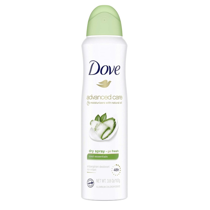 Xịt khử mùi nữ Dove Advanced Care Dry Spray Antiperspirant Deodorant Cool Essentials 107g (Mỹ)