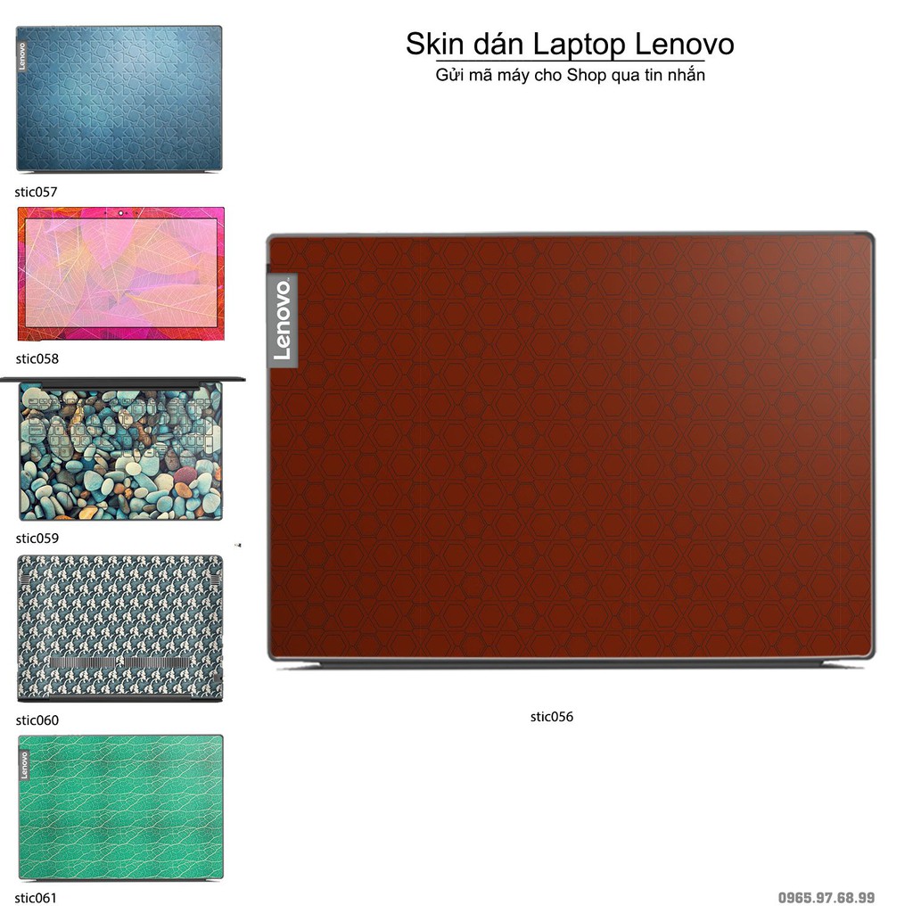 Skin dán Laptop Lenovo in hình Hoa văn sticker _nhiều mẫu 10 (inbox mã máy cho Shop)