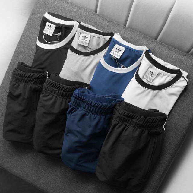 Bộ thể thao nam vải cotton thông hơi