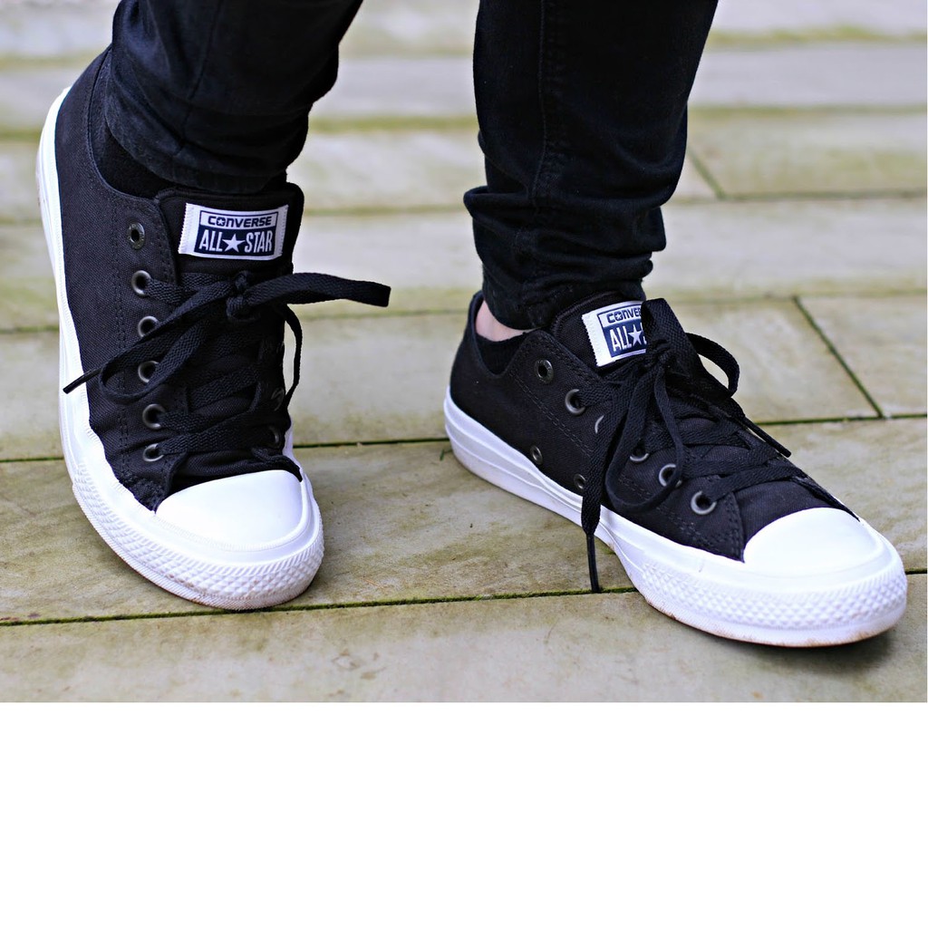 Giày Ck2 AllStar Nam Cổ Thấp Đen | BigBuy360 - bigbuy360.vn