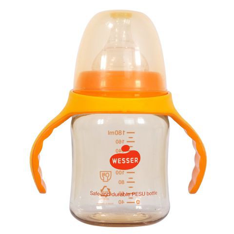 Bình sữa wesser PPSU 180ml tay cầm