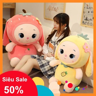 Gấu Bông Bé Thỏ Trái Cây Dâu Và Thơm - TB19