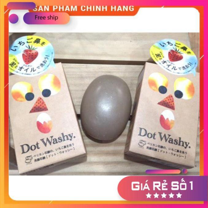 [Hàng chuẩn Auth]  Xà phòng làm baymụn đầu đen Nhật Pelican Dot Washy