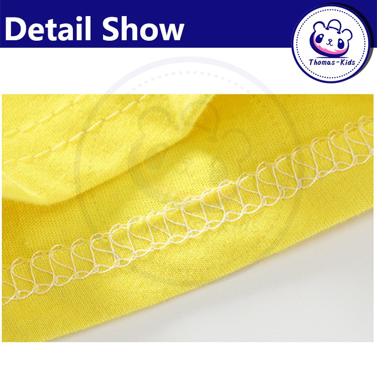 [THOMAS KIDS] Áo Thun Cotton Ngắn Tay In Họa Tiết Hoạt Hình Cho Bé Trai Gái 1-6 Tuổi