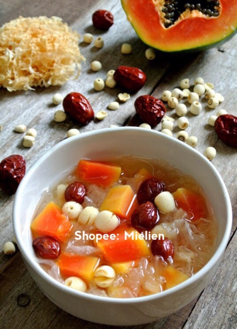 1Kg hạt sen khô + 1 gói trà cỏ ngọt thay thế đường/táo đen | BigBuy360 - bigbuy360.vn