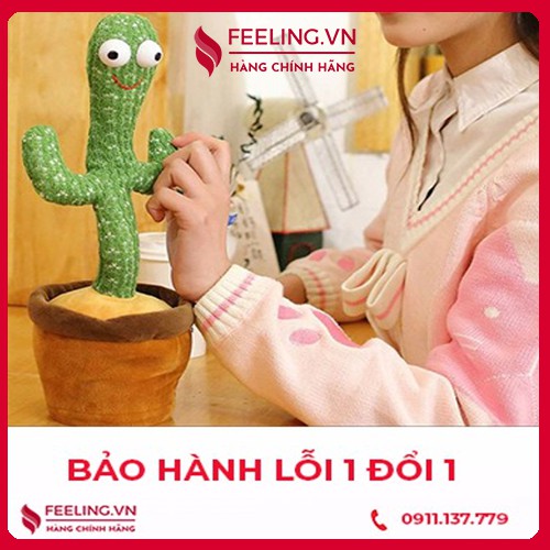 [Có sẵn hàng] Cây Xương Rồng Nhảy Múa Vui Nhộn - 120 bài hát nhạc - Nhại được giọng nói - Loại 3 bài hát - Feeling.vn