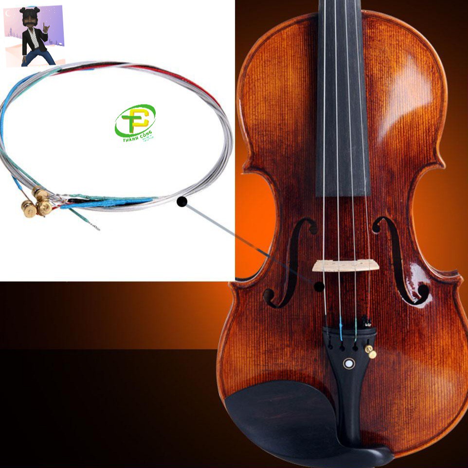 [rẻ vô địch] Dây đàn violin bộ 4 dây màu , Dây violin 4 dây giá rẻ cho 3/4 và 4/4 violin