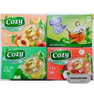 Trà Cozy Ice tea Hương Đào, Chanh, Bí Đao