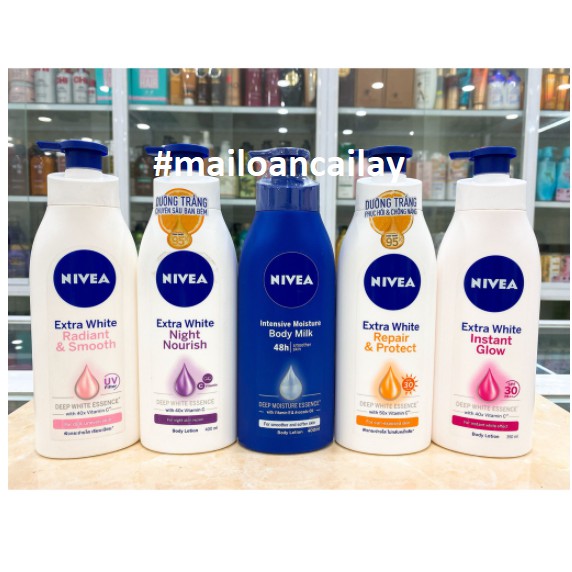 [CHÍNH HÃNG] Sữa Dưỡng Thể Nivea Phục Hồi Dưỡng Trắng Da 400ml