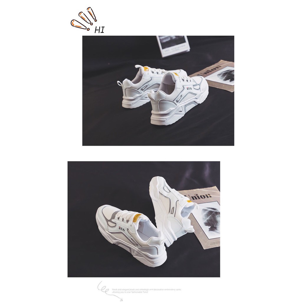 Giày sneaker nam nữ - giày thể thao nam nữ thời trang Hàn quốc đế nâng chiều cao Hàng mới về 2020 - 016 - Trắng | BigBuy360 - bigbuy360.vn