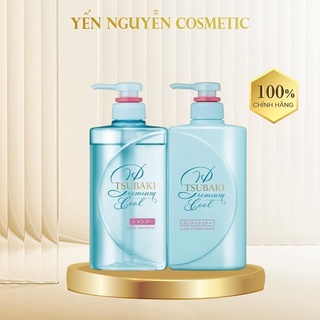 Bộ Gội Xả Phục Hồi Tóc Hư Tổn Sạch Sâu - Mát Lạnh Tsubaki Premium Cool Conditioner 490ml