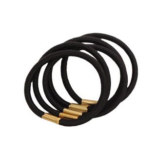 10 sỉ 10 Dây cột tóc đen đơn giản cần thiết