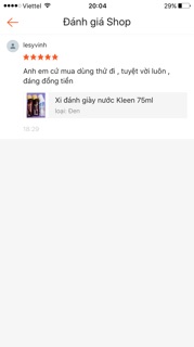 Xi đánh giày nước Kleen 75ml