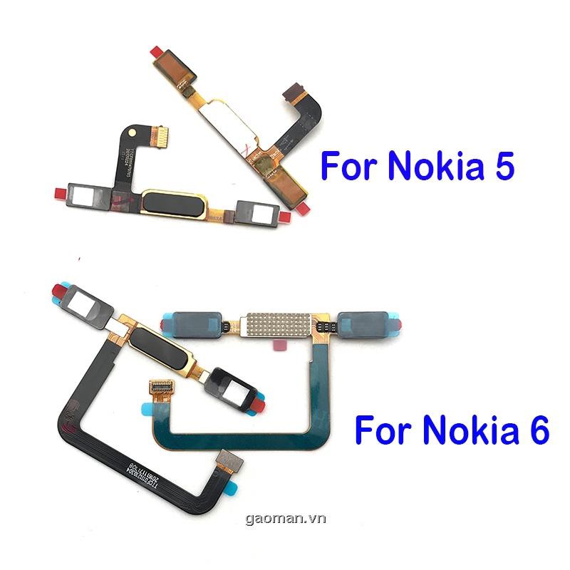 New Home Button Fingerprint Sensor Button Flex Cable Ribbon For Nokia 6 / 5 Replacement Part