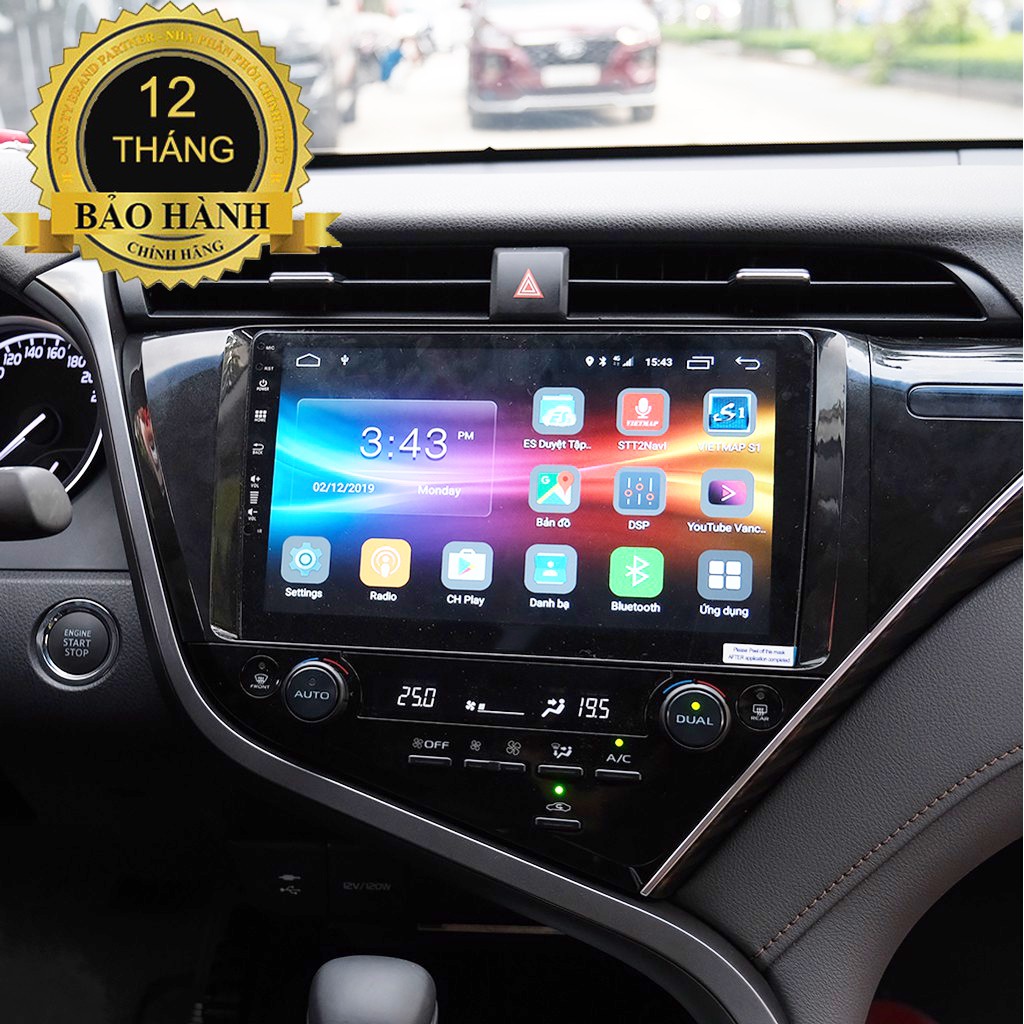 Màn hình android 9 inch theo xe Toyota Camry