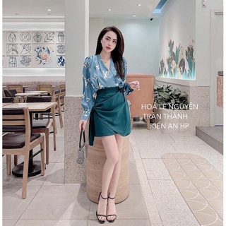 SET ÁO LỤA CAO CẤP MIX CV VẠT LỆCH