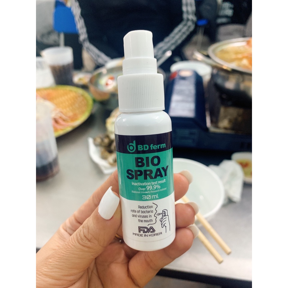 CHAI XỊT MŨI HỌNG SINH HỌC DIỆT KHUẨN BD FERM BIO SPRAY 30ML HÀN QUỐC