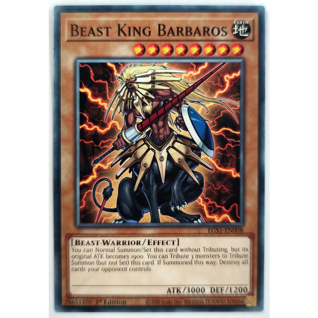 [Thẻ Yugioh] Beast King Barbaros |EN| Super Rare / Common (Duel Monsters)