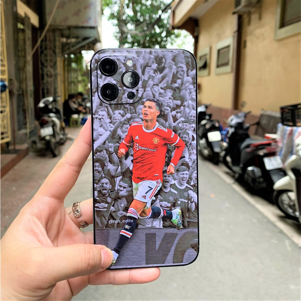 Miếng dán Skin hình Cristiano Ronaldo, cho ip 6/7/8/6plus/7plus/X/XS/XSMax/11/12/13promax và dòng máy khác