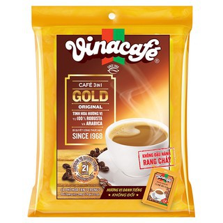 Cà phê sữa hòa tan Vinacafe 3 in 1 Gold Original bịch 24 gói