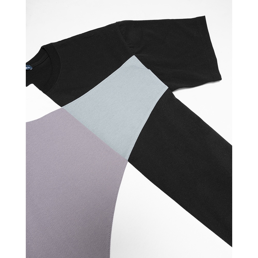 Áo thun nam cổ tròn BEN &amp; TOD R1210BB119 vải cotton, ghép màu, thoáng mát, cao cấp, thanh lịch, trẻ trung