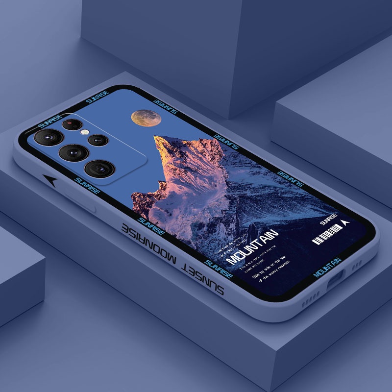Ốp Điện Thoại Hình Ngọn Núi Thiết Kế Sáng Tạo Thời Trang Cho Samsung Galaxy S22 Ultra Plus