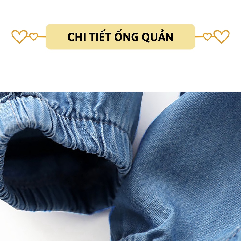 Quần dài bò giấy bé trai bé gái 27Kids quần jean mềm nam nữ cho trẻ từ 1-4 tuổi ULJE1