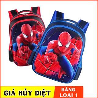 Balo Học Sinh cấp 1 tiểu học lớp 1-2-3-4-5 Hình Siêu Nhân người nhện hoạt hình 3D Nổi TE4
