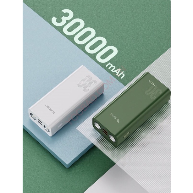 Pin yoobao L30q dung lượng 30000 MAH sạc nhanh 3.0 ✅✅✅