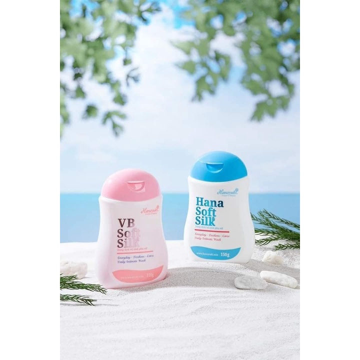 Dung dịch vệ sinh cho nữ & nam Hanayuki VB SOFT&SILK 150ml - Màu hồng