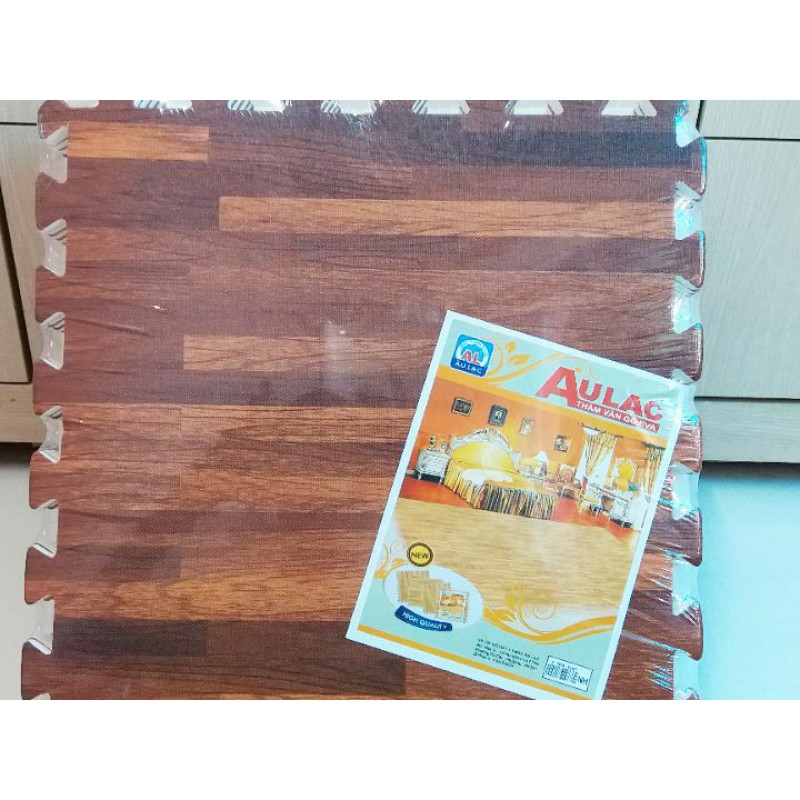 Bộ 09 Miếng Thảm Xốp Vân Gỗ 42x42cm Lót Sàn Âu Lạc