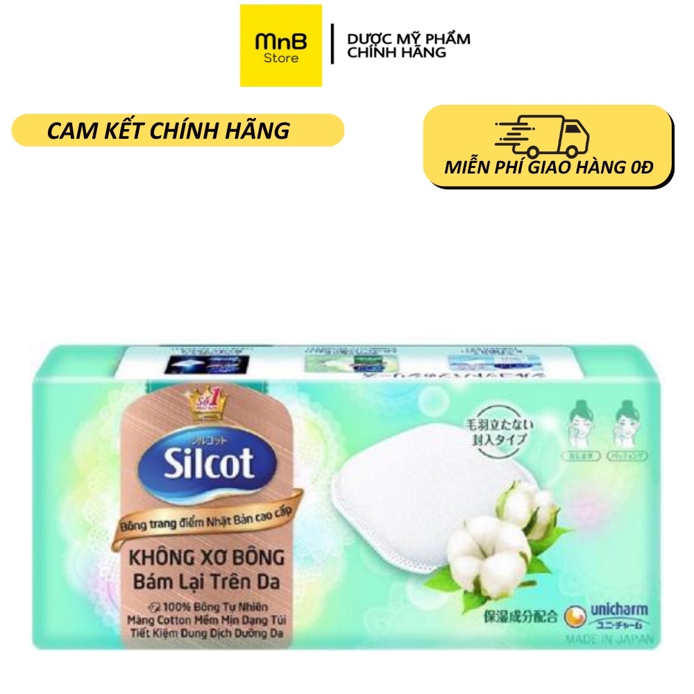 Bông tẩy trang Silcot cao cấp hộp 10 miếng