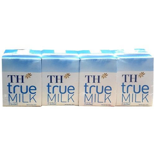 Sữa Tươi Tiệt Trùng TH True Milk Ít Đường - 110ml ,180ml