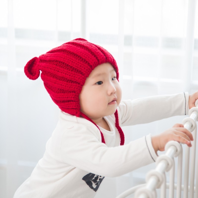 Mũ len tai gấu dễ thương cho bé