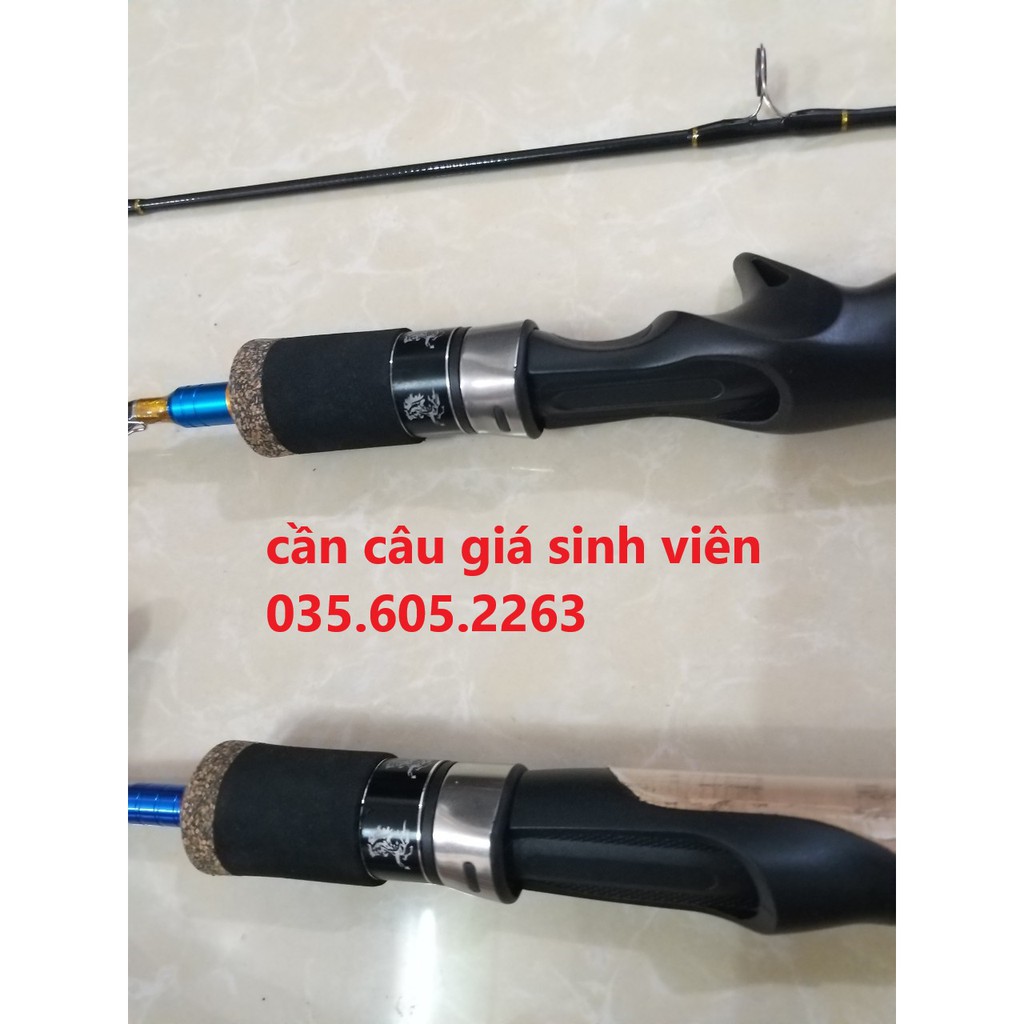 Cần câu lure suối UL 1m68 máy đứng máy ngang