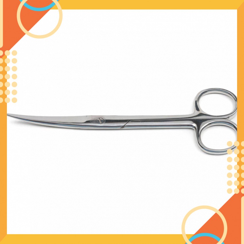 [dụng cụ y khoa]Kéo 14 cm cong 2 đầu nhọn
