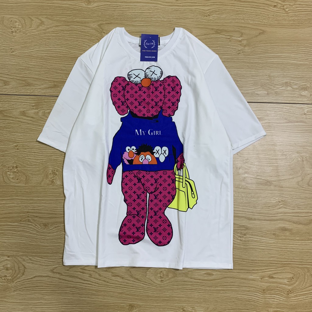 Áo Thun Nam Nữ Unisex In Hình Cô Gái My Girl Lapi VN, Chất Cotton Form Rộng Tay Lỡ Cổ Tròn Freesize, Big Size